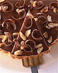 Chocolate -peanut tart