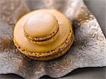 Big and small coffee macaroons