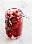 Raspberries in Eau-de-vie