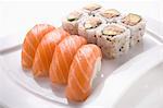 Salmon Sushis and Californian Makis