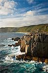 Australia, Western Australia, Albany, Torndirrup National Park.  Rugged coastline at The Gap.