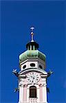 Austria, Tyrol, Innsbruck. The stadtturm, or Watch Tower in the historical centre