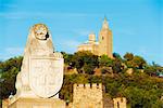 Europe, Bulgaria, Veliko Tarnovo, Tsarevets Fortress, lion statue