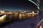 The City of London seen from Tower Bridge. From left to right: Walkie Talkie, Tower 42 and Gherkin.