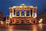 The Place de la Comedie is the main focal point of the city of Montpellier, in the Herault departement in southern France.