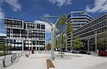 HafenCity Hamburg is a project of city-planning where the old port warehouses of Hamburg are being replaced with offices, hotels, shops, official buildings, and residential areas.