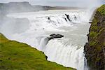 Iceland, Gullfoss waterfall on the River Hvita