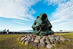 Iceland, Reykjavik, Islandsvardan Sculpture