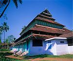 India, Northern Kerala, Calicut, Kozikhode town, Mishkal Palli Mosque, Kuttichira district, 14th century.