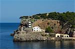 Lighthouse, Port de Soller, Majorca, Balearics, Spain