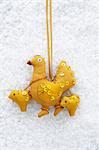 Hen shaped christmas decoration