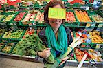 France, supermarket and organic