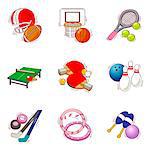 Set of various sport related icons
