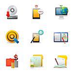 Set of various business related icons