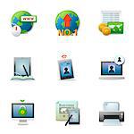 Set of various business related icons