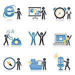 Set of various communication related icons