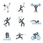 Set of various sport related icons