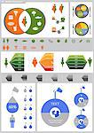 Set of various health infographic icons