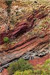 Looking Down into Hamersley Gorge, The Pilbara, Western Australia, Australia