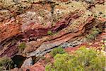 Looking Down into Hamersley Gorge, The Pilbara, Western Australia, Australia