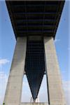 Vasco da Gama Bridge spans the Tagus River, Lisbon, Portugal