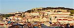 Panoramic View of Castelo de Sao Jorge, Alfama, Baixa, Lisbon, Portugal