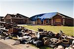 Aftermath of Tornado Damage in Residential Neighbourhood, Moore, Oklahoma, USA.