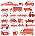 Icon set. Cars. For you design