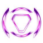 Vector purple elegant shape