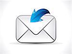 abstract shiny mail icon vector illustration