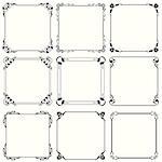 Set of decorative frames (set 29)