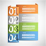 Paper options template eps10 vector illustration