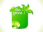 abstract go green template vector illlustration