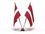 Miniature Flag of Latvia (Isolated with clipping path)