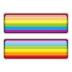 Vector - Gay Flag Equal Striped Sticker