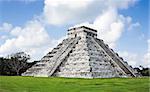 Kukulkan Pyramid  of Chichen Itza yucatan was a Maya  archaeological sites Mexico