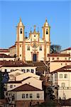 view of the igreja de nossa senhora do carmo of the unesco world heritage city of ouro preto in minas gerais brazil