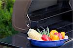 colorful fresh vegetables in a dish ready for grilling