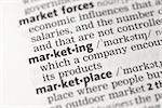 Marketing definition in the dictionary
