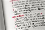 Creative definition in the dictionary