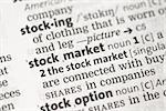 Stock market definition in the dictionary