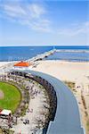 old pier (Molo) of Sopot and Baltic sea, Poland