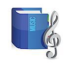 music education book illustration design over a white background