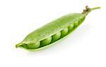 green pea isolated on white background