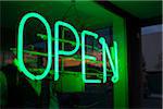 neon store Open sign