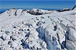 Crevasse in Glacier, Franz Josef Glacier, Westland National Park, Southern Alps, West Coast, South Island, New Zealand