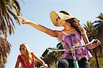 Women riding bicycle