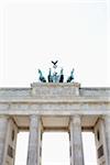 Statue on top of Brandenburg Gate (Brandenburger Tor), Berlin, Germany