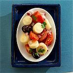 Brazilian Hearts of Palm Salad with Tomato, Olives and Onion