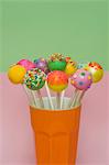 Colorful cake pops for a party